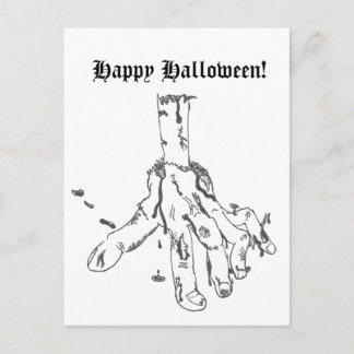 Cartão Postal De Festividades Cartão de Boas Festas de Halloween