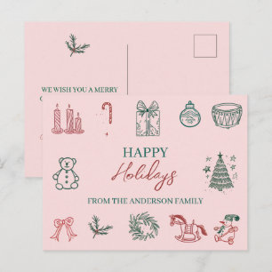 Cartão Postal De Festividades Cartão de Boas Festas de Natal
