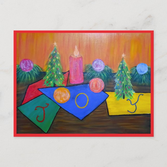 Cartão Postal De Festividades Cartão de Boas Festas de Natal (Frente)