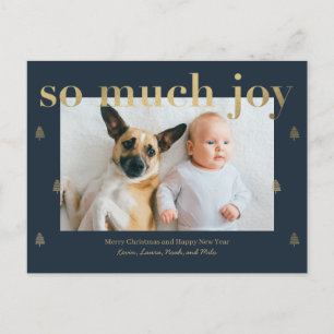 Cartão Postal De Festividades Cartão de Boas Festas Moderno com Muita Alegria