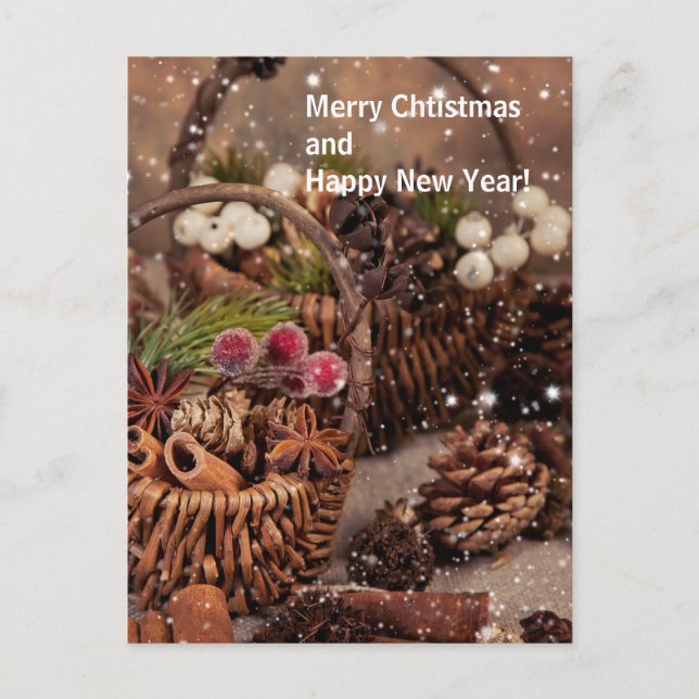 Cartão Postal De Festividades Cartão de boas-vindas dos bancos (Frente)