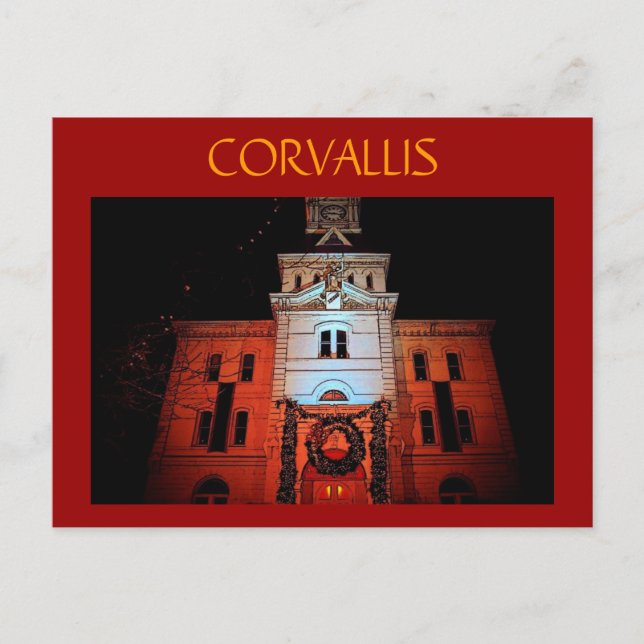 Cartão Postal De Festividades Cartão de Corvallis (Frente)