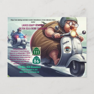 Cartão Postal De Festividades Cartão de Evento para o Mar Salton 2025
