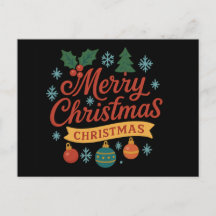 Cartão de Feriado de Natal Dobrado