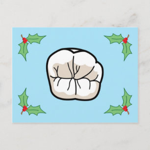 Cartão Postal De Festividades Cartão de Feriado dos Dentes