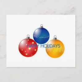 Cartão Postal De Festividades Cartão de férias