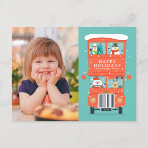 Cartão Postal De Festividades CARTÃO DE FÉRIAS COM FOTO   Férias de Natal do Ôni