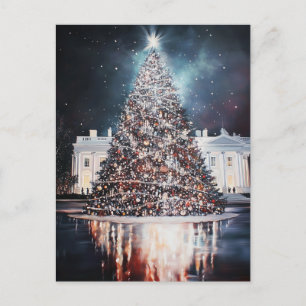Cartão Postal De Festividades Cartão de Férias de Natal do Capitólio dos EUA