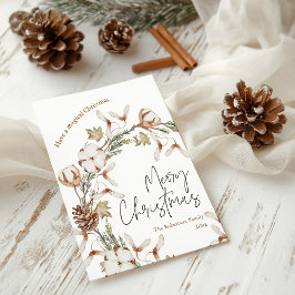 Cartão Postal De Festividades Cartão de Férias de Natal Minimalista