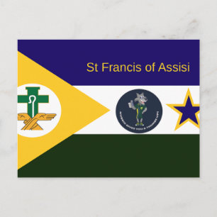 Cartão Postal De Festividades Cartão de Férias de São Francisco de Assis