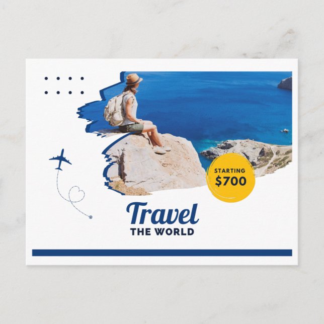 Cartão Postal De Festividades Cartão de Férias de Viagens (Frente)