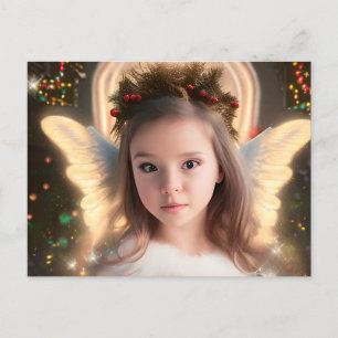 Cartão Postal De Festividades Cartão de Férias do Pequeno Anjo Coordenado