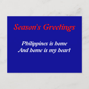 Cartão Postal De Festividades Cartão de Filipinas