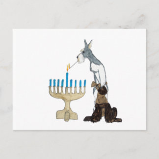 Cartão Postal De Festividades Cartão de Hanukkah - de Chanukah