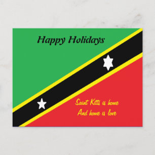 Cartão Postal De Festividades Cartão de kitts do santo boas festas