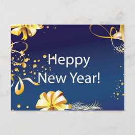 Cartão Postal De Festividades cartão de luxo, Feliz ano novo.