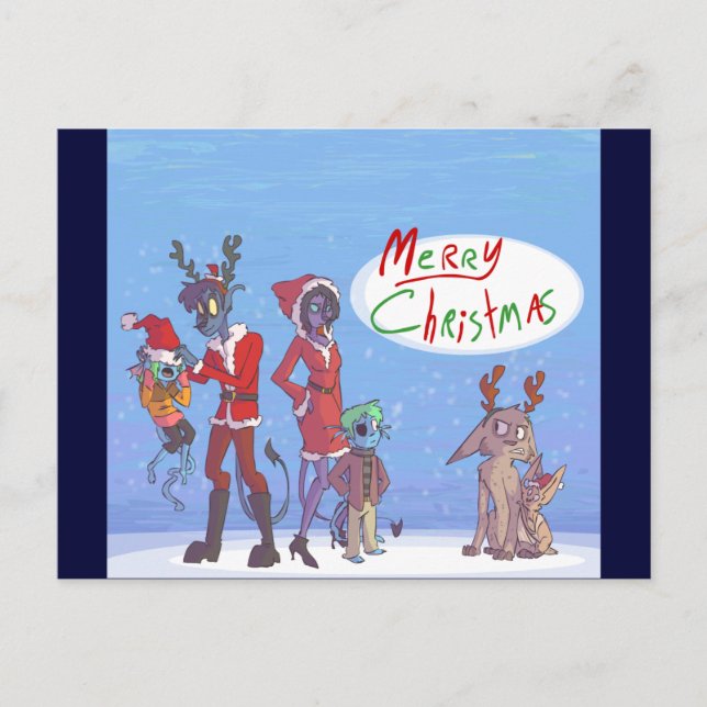 Cartão Postal De Festividades Cartão de Natal (Frente)