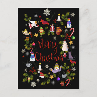 Cartão Postal De Festividades Cartão de Natal