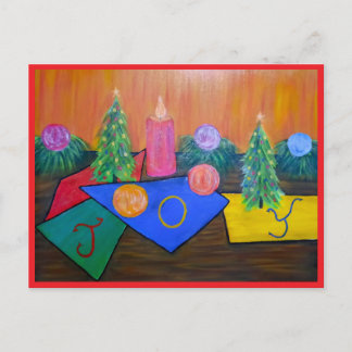 Cartão Postal De Festividades Cartão de Natal Alegria