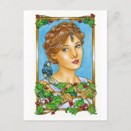 Cartão Postal De Festividades Cartão de Natal "Alegria Para o Mundo"