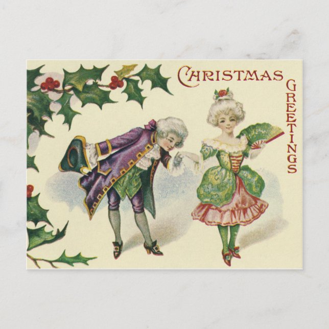 CARTÃO POSTAL DE FESTIVIDADES CARTÃO DE NATAL AMERICANO. (Frente)