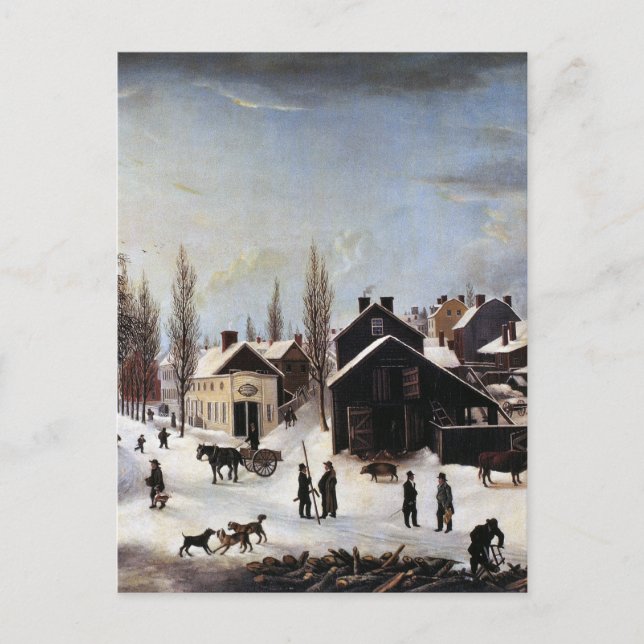 CARTÃO POSTAL DE FESTIVIDADES CARTÃO DE NATAL BROOKLYN HISTÓRICO (Frente)