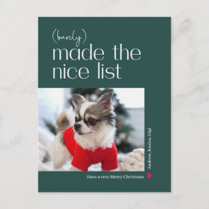 Cartão Postal De Festividades Cartão de Natal Colorido Editável Barely Made It