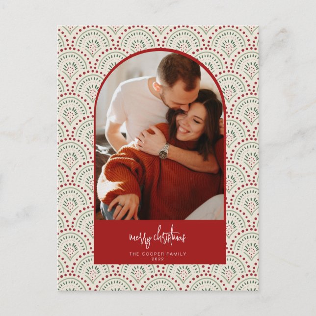 Cartão Postal De Festividades Cartão de Natal de Arte Moderna (Frente)