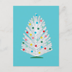Cartão Postal De Festividades Cartão de Natal de Árvore Personalizado de Meados 