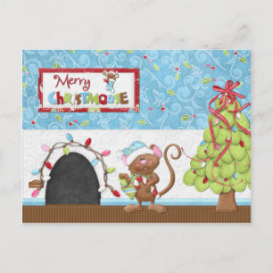 Cartão Postal De Festividades Cartão de Natal de feliz