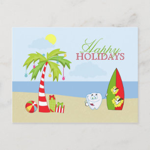 Cartão Postal De Festividades Cartão de Natal de Feliz Natal de Dentes dos Dente