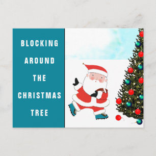 Cartão Postal De Festividades Cartão de Natal de Futebol