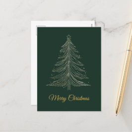 Cartão Postal De Festividades Cartão de Natal de luxo minimalista