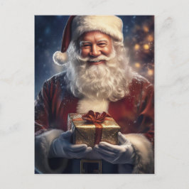 Cartão Postal De Festividades Cartão de Natal do Papai Noel