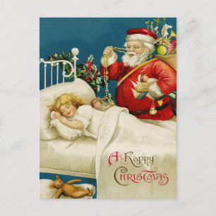 Cartão Postal De Festividades Cartão de Natal do Papai Noel