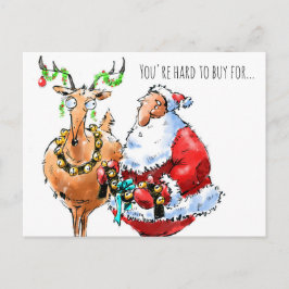 Cartão Postal De Festividades Cartão de Natal engraçado