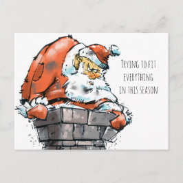 Cartão Postal De Festividades Cartão de Natal engraçado