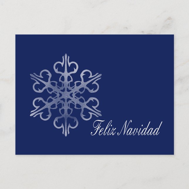Cartão Postal De Festividades Cartão de Natal espanhol Feliz Navidad (Frente)