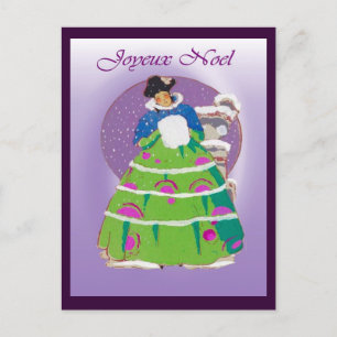 Cartão Postal De Festividades Cartão de Natal francês 1904, Joyeux Noel