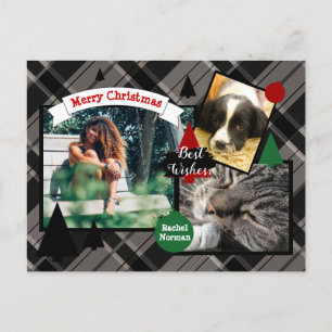Cartão Postal De Festividades Cartão de Natal HAMbyWG Candy Cane