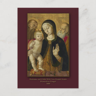 Cartão Postal De Festividades Cartão de Natal Madonna e Child B. Fungai
