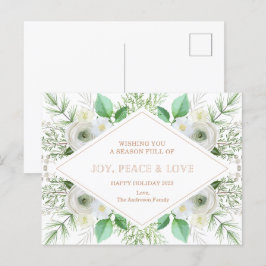 Cartão Postal De Festividades Cartão de Natal Merry - Cartão de Natal Personaliz