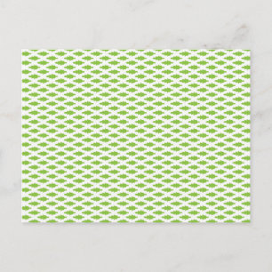 Cartão Postal De Festividades Cartão de Natal Minimalista Verde de Azevinho