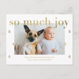 Cartão Postal De Festividades Cartão de Natal Moderno com Muito Alegria