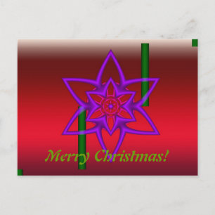 Cartão Postal De Festividades cartão de Natal na moda
