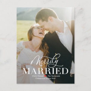 Cartão Postal De Festividades Cartão de Natal para Recém-Casados Primeiro Natal 