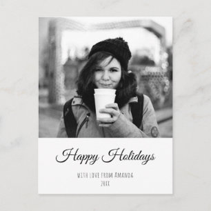 Cartão Postal De Festividades Cartão de Natal Personalizado com Foto de Férias C
