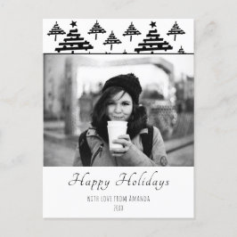 Cartão Postal De Festividades Cartão de Natal Personalizado com Foto de Fim de A
