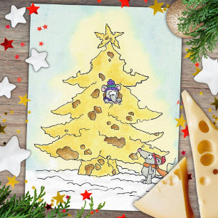 Cartão Postal De Festividades Cartão de Natal QUEIJOSO de Nicole Janes