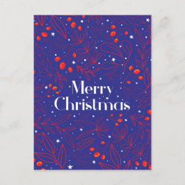 Cartão Postal De Festividades Cartão de Natal Real Elegante Feliz brilhante